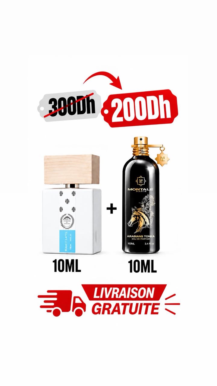 Pack Bianco Latte + Arabians Tonka