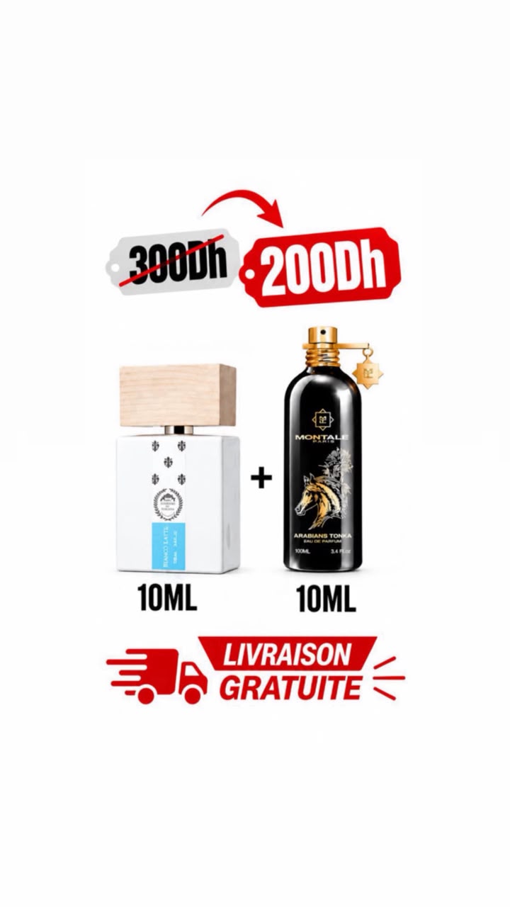 Pack Bianco latte + Arabians Tonka