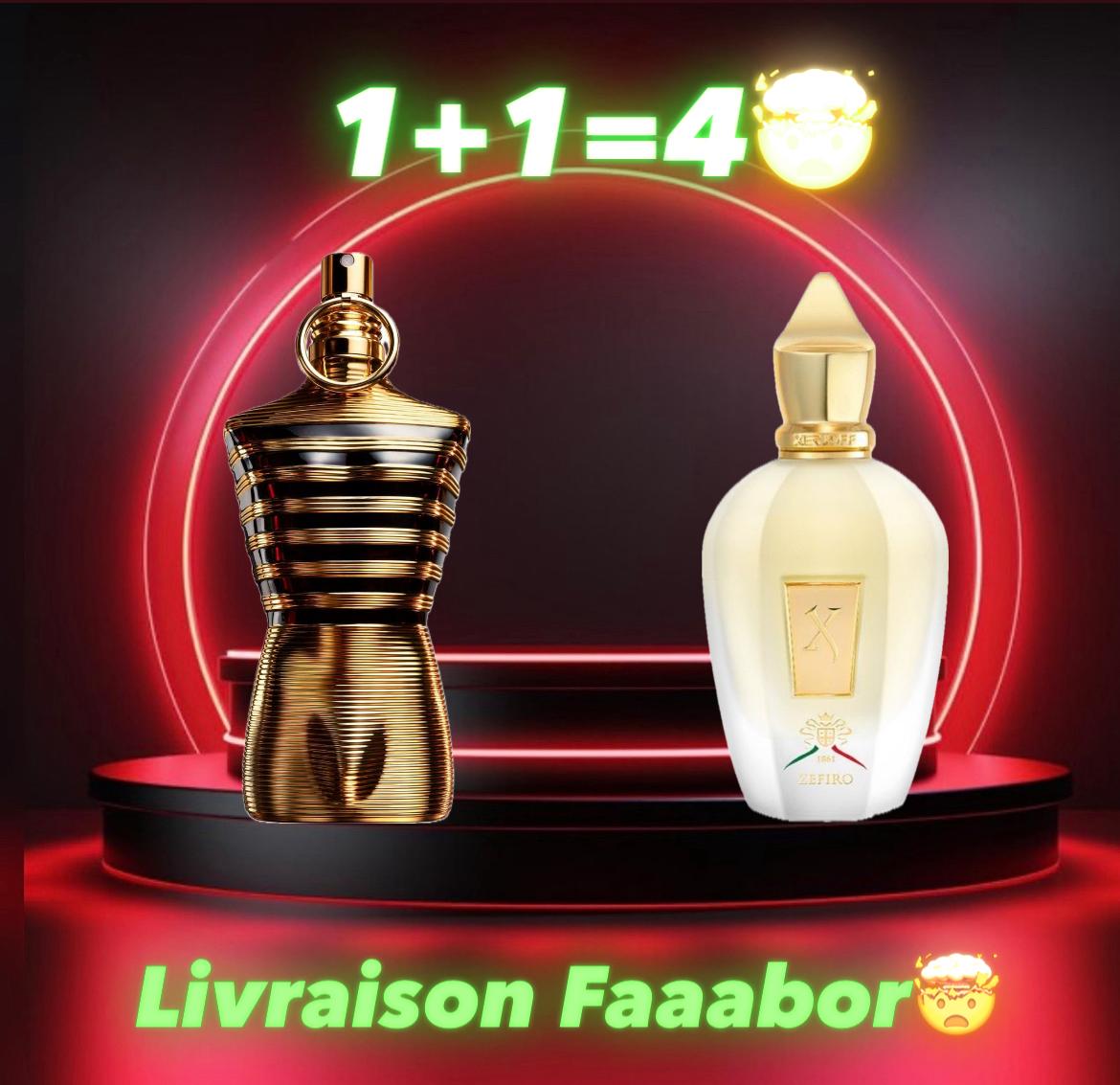 Xerjoff  Naxos + Le Male Elixir = 2 Décantes Gratuit + Livraison Gratuite